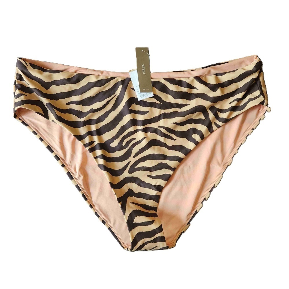 J Crew Animal Print Bikini Bottoms Size 2X